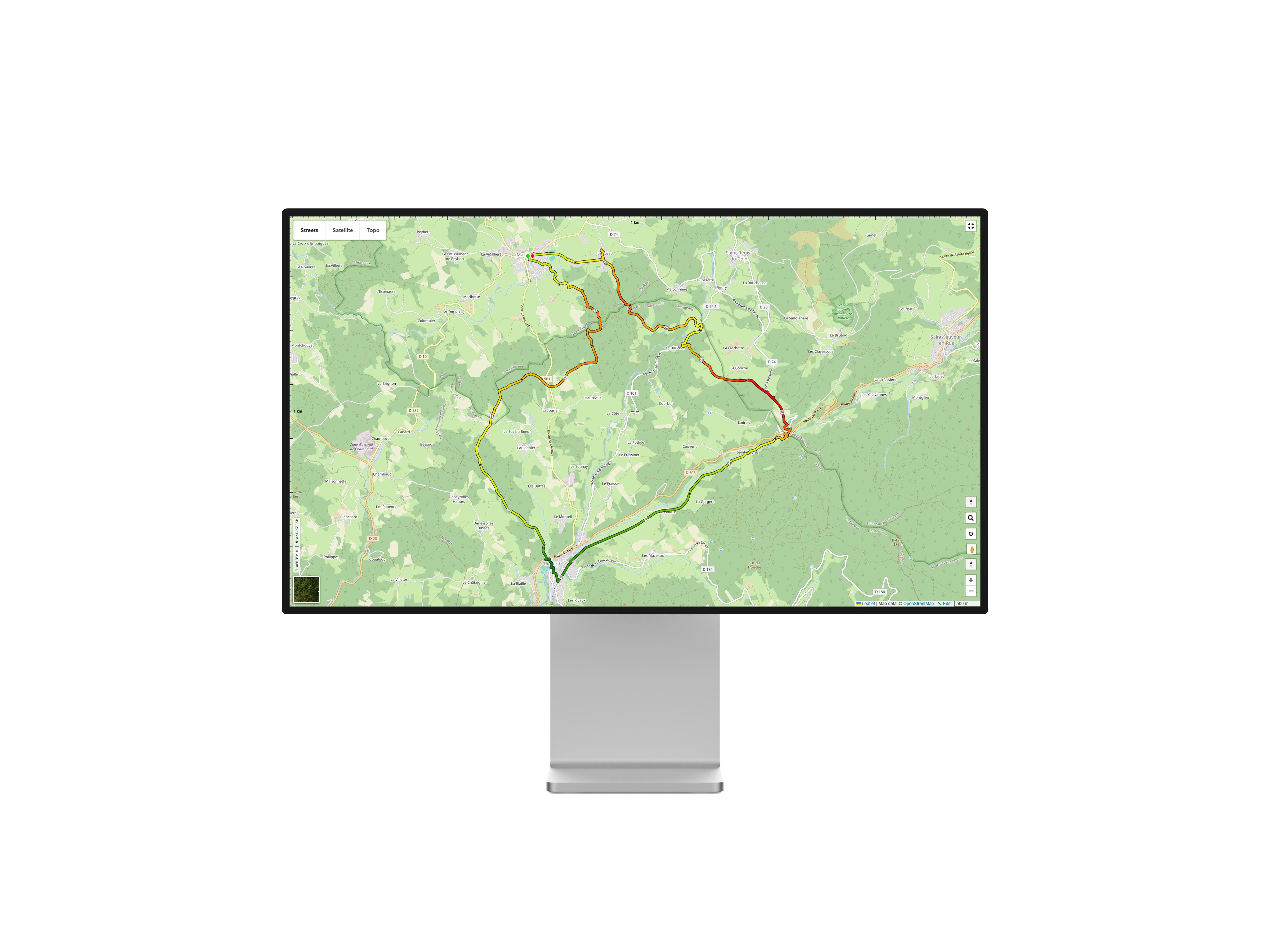 Interface carte